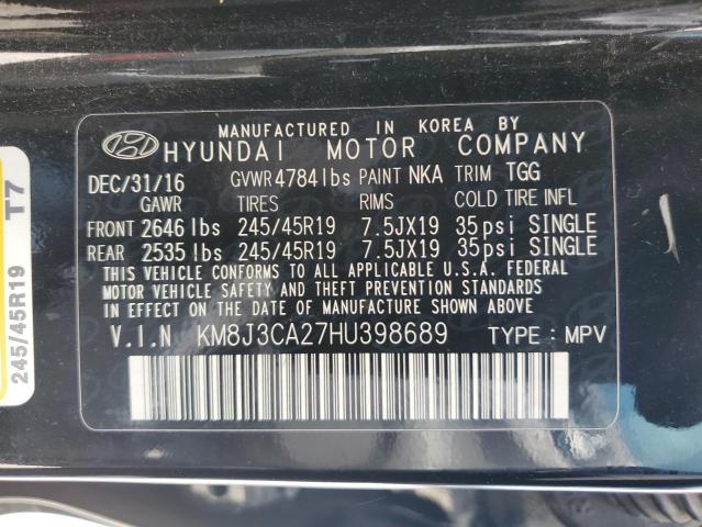 Photo 14 from auction – 2017 HYUNDAI TUCSON LIM with VIN KM8J3CA27HU398689