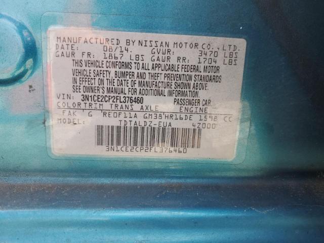 Photo 14 from auction – 2015 NISSAN VERSA NOTE with VIN 3N1CE2CP2FL376460