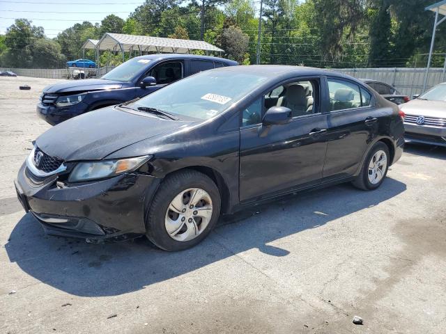 HONDA CIVIC LX 2013 with VIN 19XFB2E52DE003581 - Photo from auction