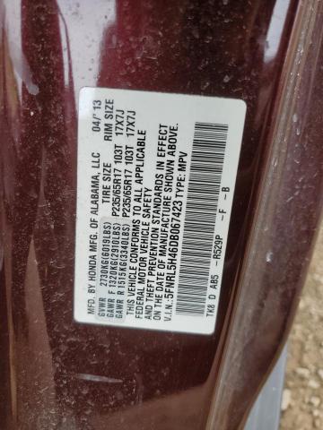 Photo 14 from auction – 2013 HONDA ODYSSEY EX with VIN 5FNRL5H46DB067423
