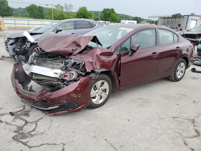 HONDA CIVIC LX 2013 with VIN 19XFB2F55DE071775 - Photo from auction