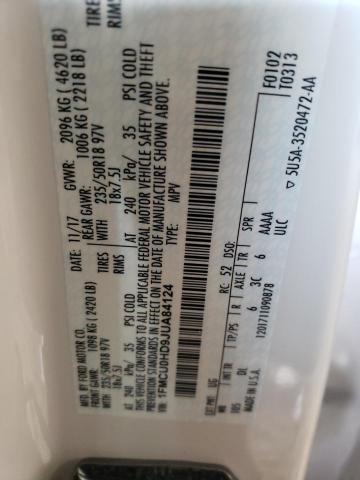 Photo 14 from auction – 2018 FORD ESCAPE SEL with VIN 1FMCU0HD9JUA84124