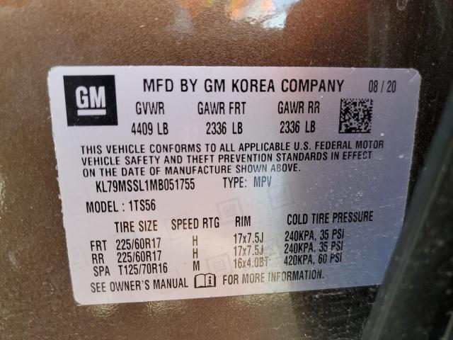 Photo 14 from auction – 2021 CHEVROLET TRAILBLAZE with VIN KL79MSSL1MB051755