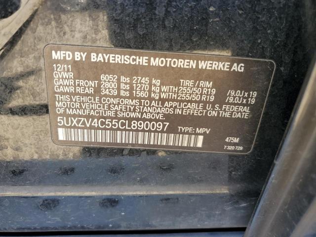 Photo 14 from auction – 2012 BMW X5 XDRIVE3 with VIN 5UXZV4C55CL890097