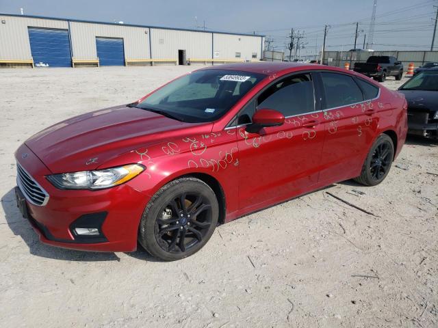 FORD FUSION SE 2020 with VIN 3FA6P0HD8LR155340 - Photo from auction