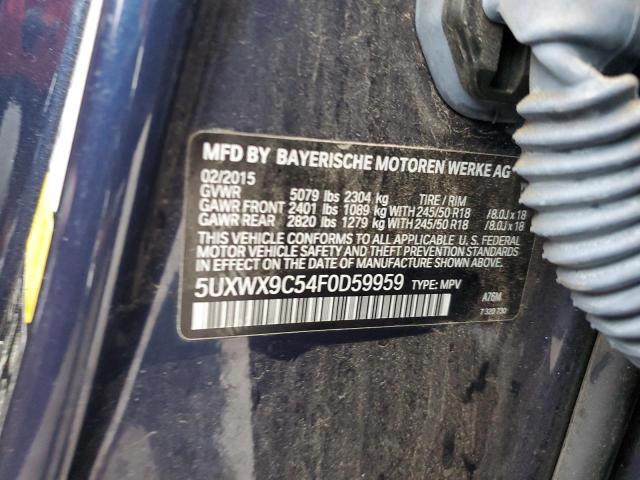 Photo 14 from auction – 2015 BMW X3 XDRIVE2 with VIN 5UXWX9C54F0D59959