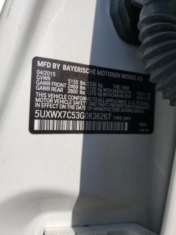 Photo 14 from auction – 2016 BMW X3 XDRIVE3 with VIN 5UXWX7C53G0K36267