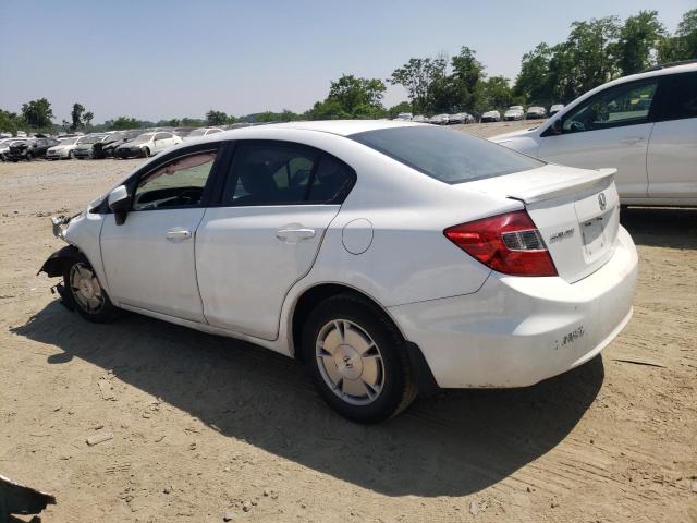 Photo 2 from auction – 2012 HONDA CIVIC HF with VIN 2HGFB2F6XCH521580