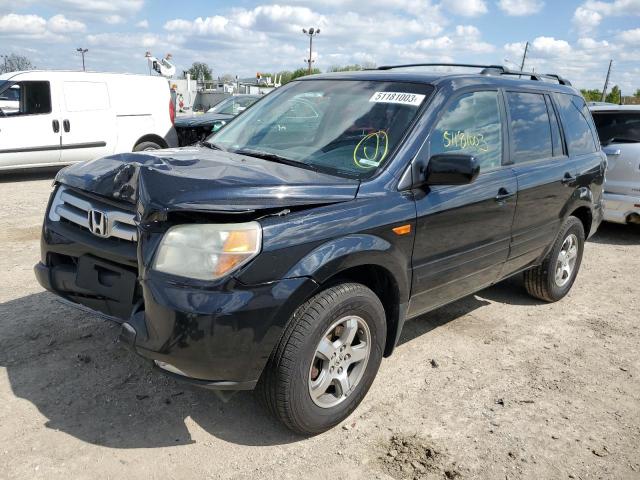 HONDA PILOT EX 2006 with VIN 5FNYF18446B011107 - Photo from auction