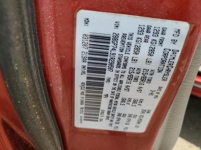 Photo 14 from auction – 2001 DODGE GRAND CARA with VIN 2B8GP74L91R290507