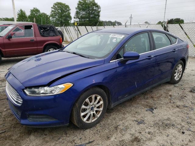 FORD FUSION S 2016 with VIN 3FA6P0G7XGR287050 - Photo from auction