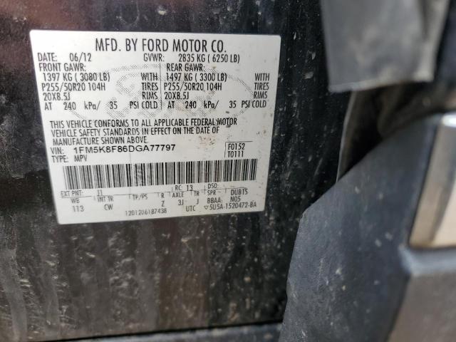Photo 14 from auction – 2013 FORD EXPLORER L with VIN 1FM5K8F86DGA77797