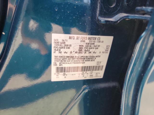 Photo 10 from auction – 2011 FORD EDGE SEL with VIN 2FMDK4JC7BBB50423