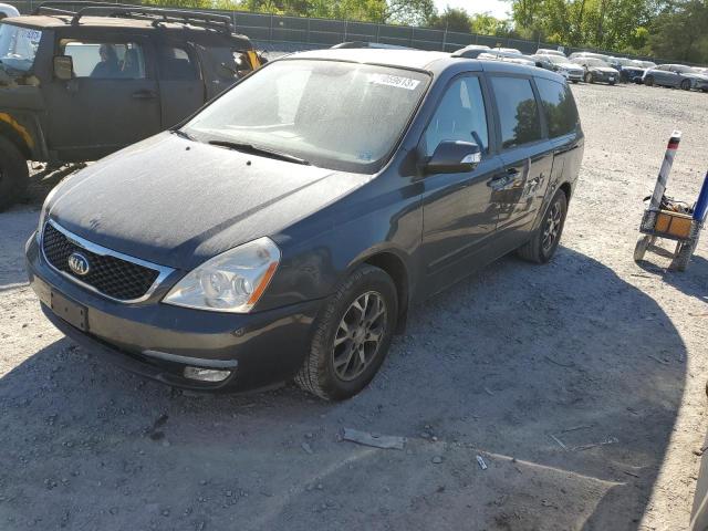 KIA SEDONA LX 2014 with VIN KNDMG4C70E6582540 - Photo from auction