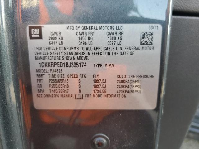 Photo 14 from auction – 2011 GMC ACADIA SLE with VIN 1GKKRPED1BJ335174