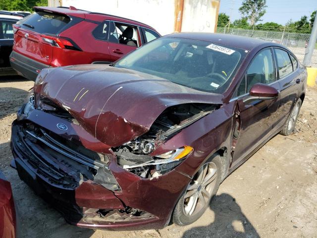 FORD FUSION SE 2018 with VIN 3FA6P0HD4JR252967 - Photo from auction