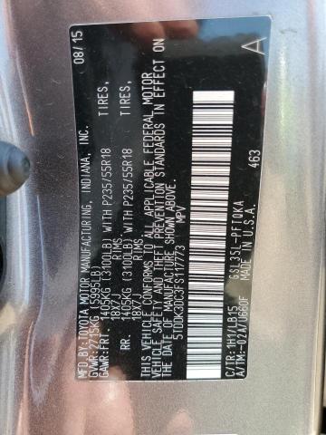 Photo 14 from auction – 2015 TOYOTA SIENNA XLE with VIN 5TDDK3DC3FS117773