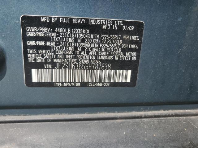 Photo 14 from auction – 2009 SUBARU FORESTER 2 with VIN JF2SH63659H787838