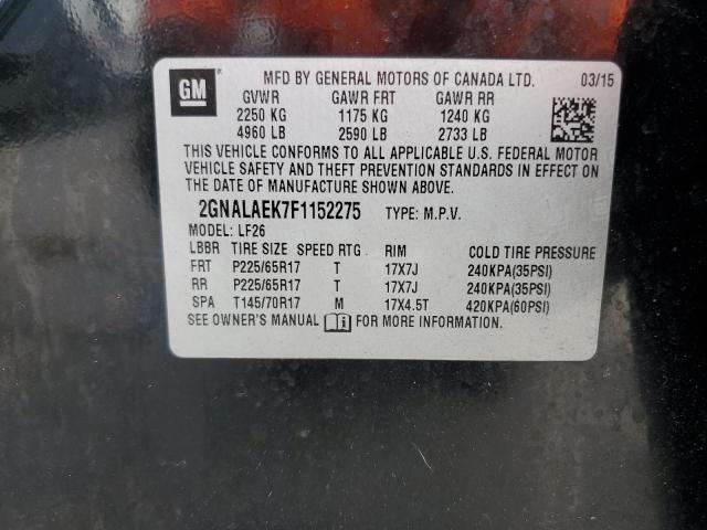 Photo 14 from auction – 2015 CHEVROLET EQUINOX LS with VIN 2GNALAEK7F1152275