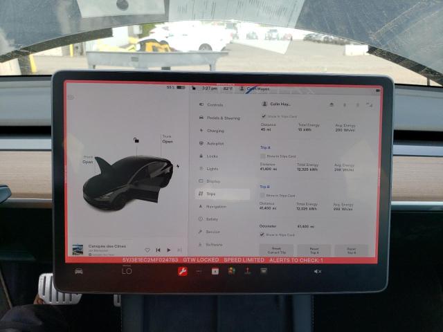 Photo 9 from auction – 2021 TESLA MODEL 3 with VIN 5YJ3E1EC2MF024783