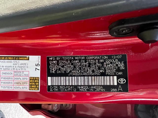 Photo 10 from auction – 2008 TOYOTA PRIUS with VIN JTDKB20U483356950