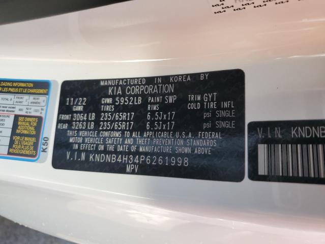 Photo 14 from auction – 2023 KIA CARNIVAL L with VIN KNDNB4H34P6261998