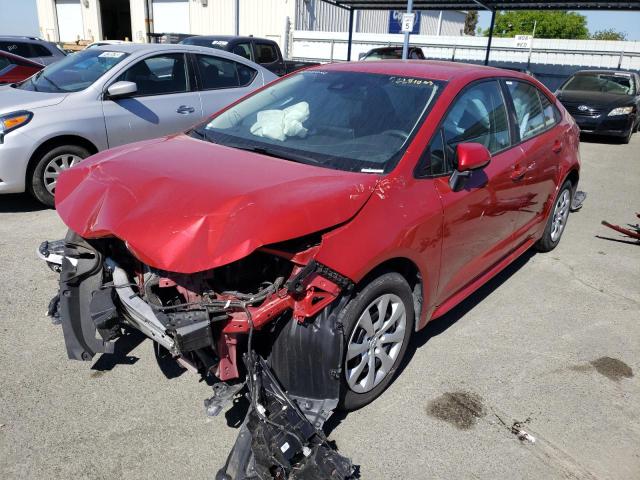 TOYOTA COROLLA LE 2021 with VIN 5YFEPMAE1MP249048 - Photo from auction