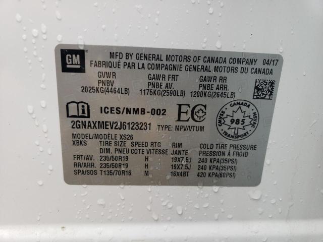 Photo 14 from auction – 2018 CHEVROLET EQUINOX PR with VIN 2GNAXMEV2J6123231