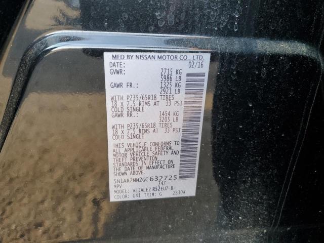 Photo 14 from auction – 2016 NISSAN PATHFINDER with VIN 5N1AR2MN2GC632725