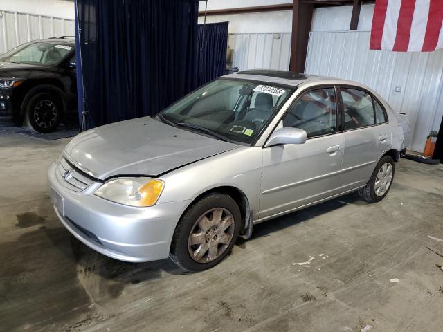 HONDA CIVIC EX 2001 with VIN 2HGES26711H535997 - Photo from auction