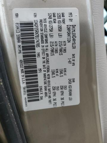 Photo 14 from auction – 2007 DODGE CARAVAN SE with VIN 1D4GP25RX7B174785