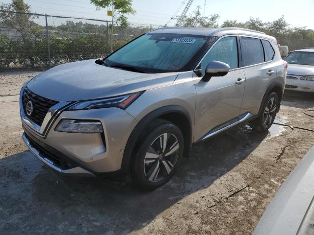 NISSAN ROGUE PLAT 2021 with VIN JN8AT3DC9MW106942 - Photo from auction