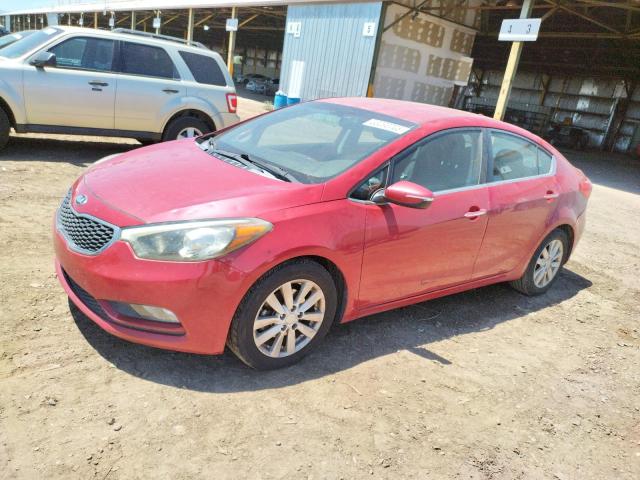 KIA FORTE EX 2014 with VIN KNAFX4A87E5089221 - Photo from auction
