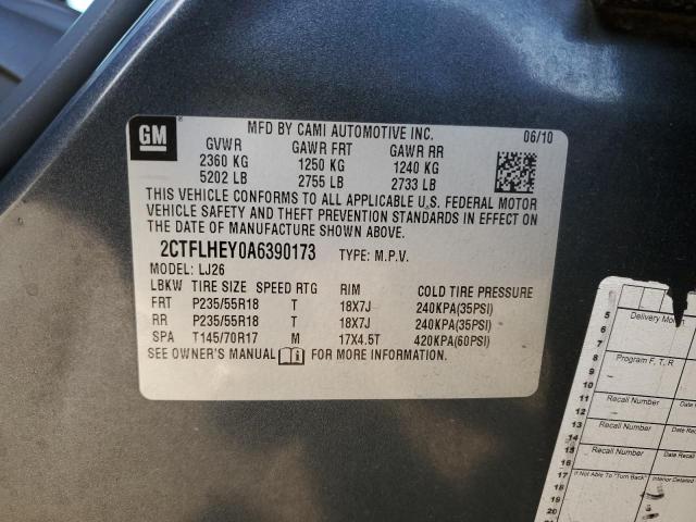 Photo 14 from auction – 2010 GMC TERRAIN SL with VIN 2CTFLHEY0A6390173