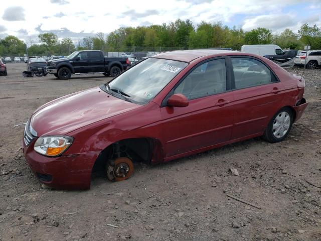KIA SPECTRA EX 2008 with VIN KNAFE122585509786 - Photo from auction