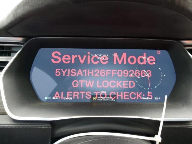 Photo 9 from auction – 2015 TESLA MODEL S 85 with VIN 5YJSA1H26FF092663