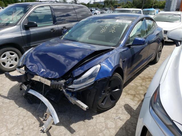 TESLA MODEL 3 2022 with VIN 5YJ3E1EB0NF191524 - Photo from auction