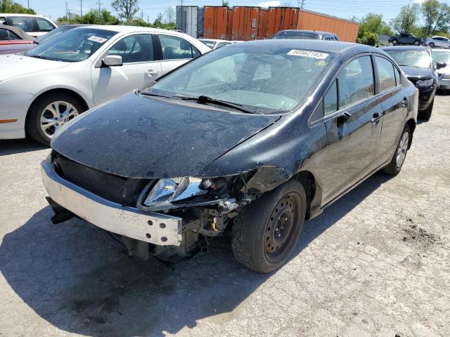 HONDA CIVIC LX 2012 with VIN 19XFB2F59CE063547 - Photo from auction
