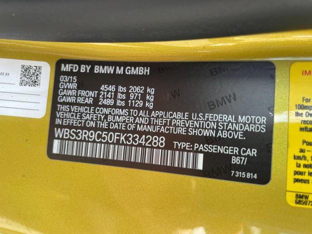 Photo 10 from auction – 2015 BMW M4 with VIN WBS3R9C50FK334288