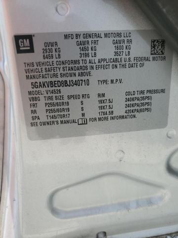 Photo 14 from auction – 2011 BUICK ENCLAVE CX with VIN 5GAKVBED8BJ340710