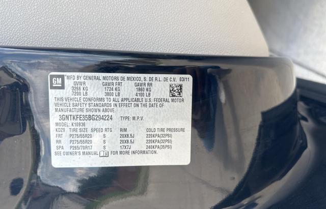 Foto 10 de la subasta – 2011 CHEVROLET AVALANCHE con VIN 3GNTKFE35BG294224