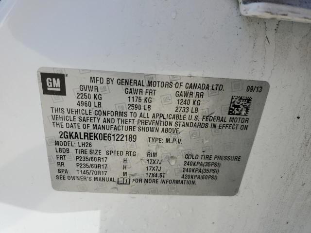 Photo 14 from auction – 2014 GMC TERRAIN SL with VIN 2GKALREK0E6122189