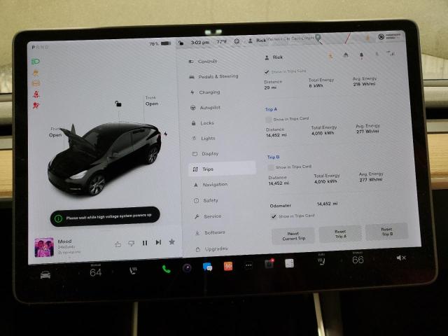 Photo 9 from auction – 2021 TESLA MODEL Y with VIN 5YJYGDEE3MF089354