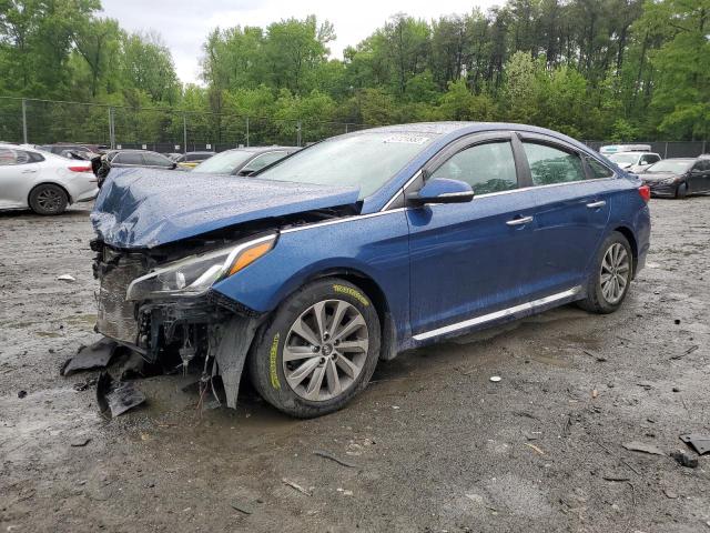 HYUNDAI SONATA SPO 2017 with VIN 5NPE34AF4HH447906 - Photo from auction