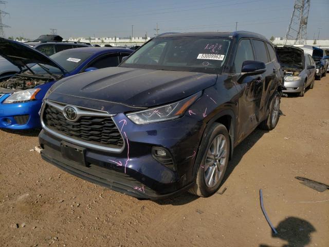 TOYOTA HIGHLANDER 2020 with VIN 5TDDZRBH2LS003224 - Photo from auction