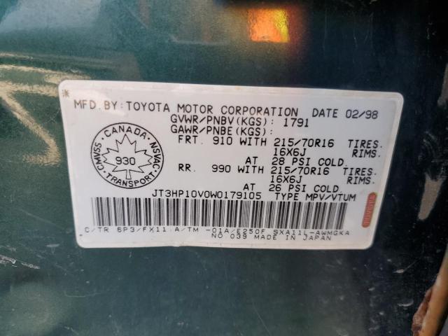Photo 14 from auction – 1998 TOYOTA RAV4 with VIN JT3HP10V0W0179105