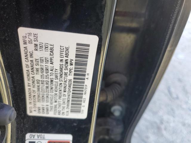 Photo 14 from auction – 2016 HONDA CR-V SE with VIN 2HKRM3H47GH546036