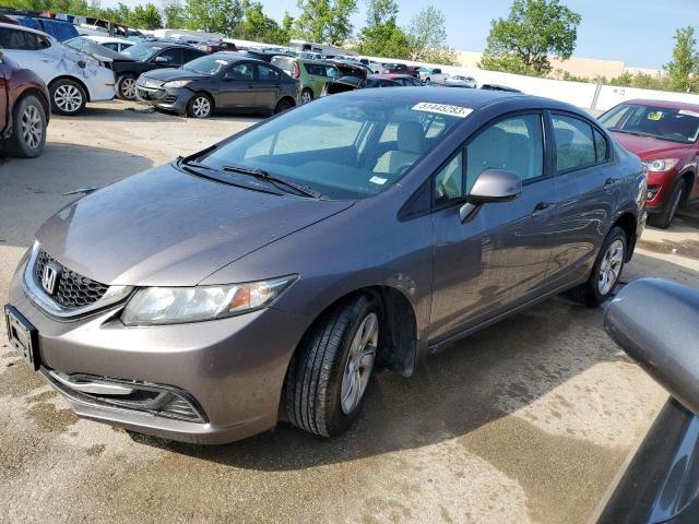 HONDA CIVIC LX 2013 with VIN 19XFB2F58DE032663 - Photo from auction