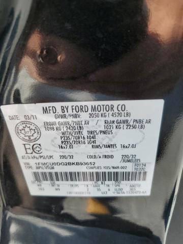 Photo 14 from auction – 2011 FORD ESCAPE XLT with VIN 1FMCU0DG2BKB93652