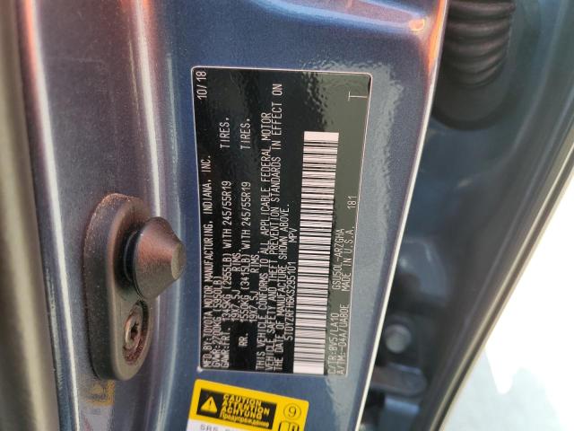Photo 14 from auction – 2019 TOYOTA HIGHLANDER with VIN 5TDYZRFH6KS295101